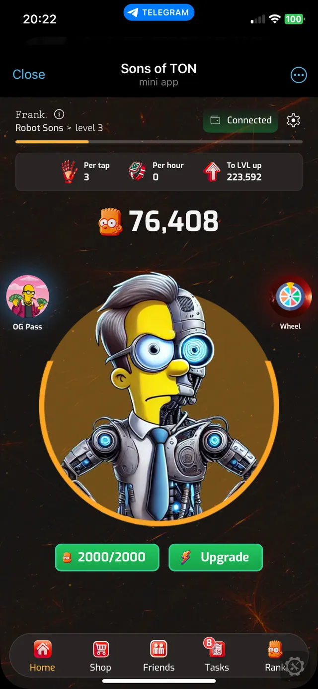 Sons of TON app screen